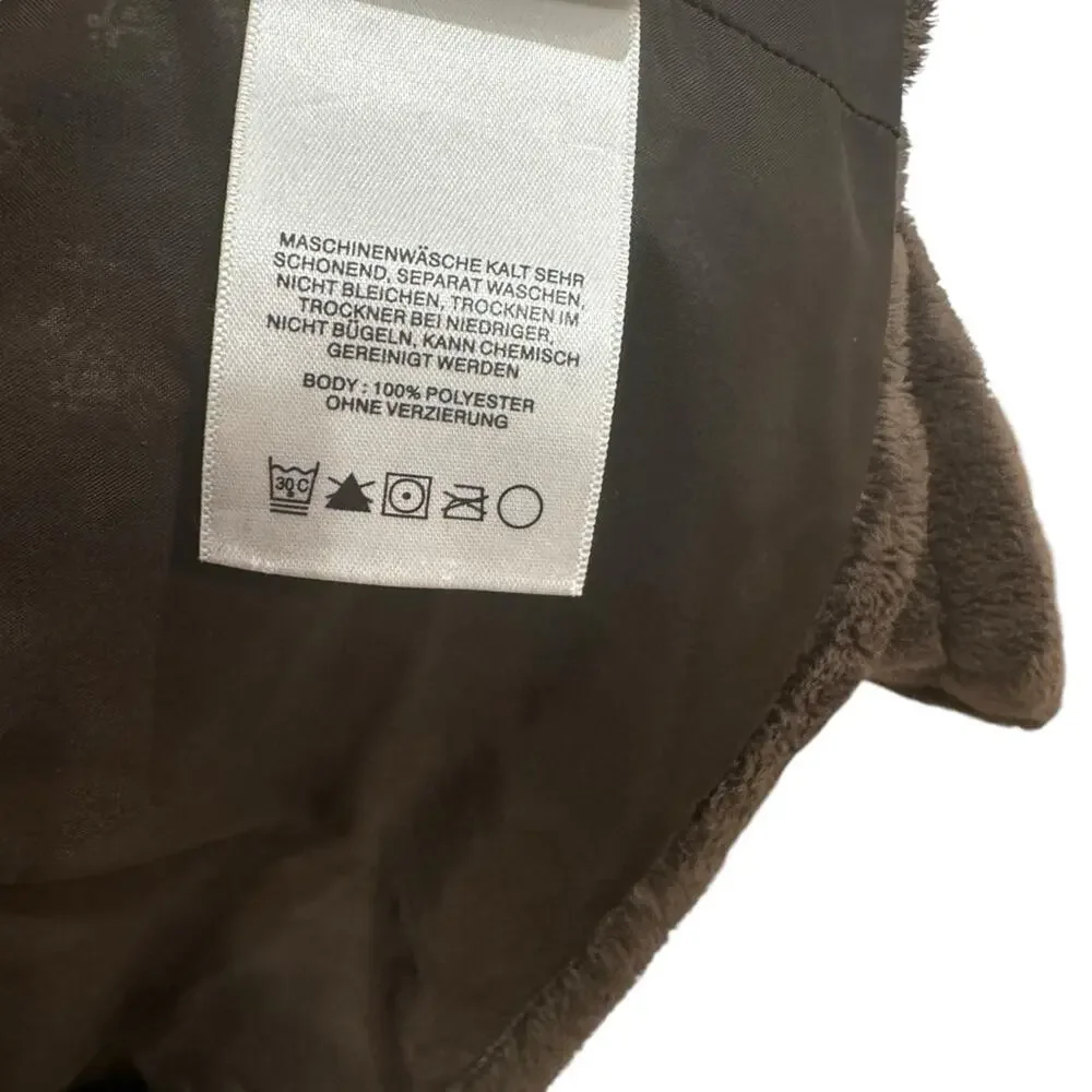 Columbia Women’s Chocolate Brown Zip Up‎ Outdoor Layer Fuzzy Fleece Vest Size S